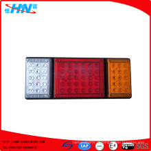 Amber-Red-White 24V LED Truck Lâmpada de cauda para caminhão Trailer